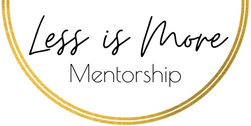 Less Is More Mentorship Logo Agnese Rudzate